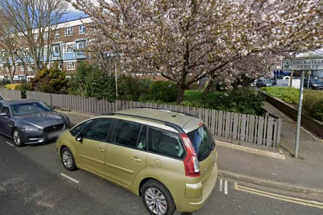 A man in his 60s was attacked in Sackville Street, Southsea.