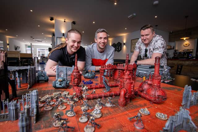 Dice staff members, Joe Slyvester, Rikki Parsons and Lee Purslow 
Picture: Habibur Rahman