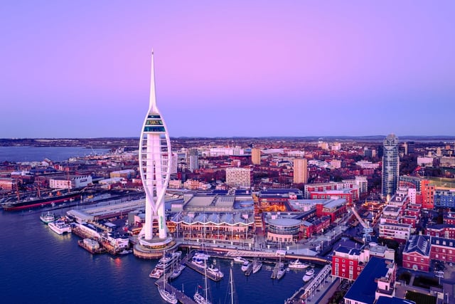 Home to some of the best-loved views in the city, a proposal in Spinnaker Tower would make for a truly special memory. Entry to the iconic attraction costs £16.25 per adult.
The tower is also hosting a Valentine's celebration event in its Sky Bar. Find out more at https://www.spinnakertower.co.uk/events/event/love-is-in-the-air-3/.