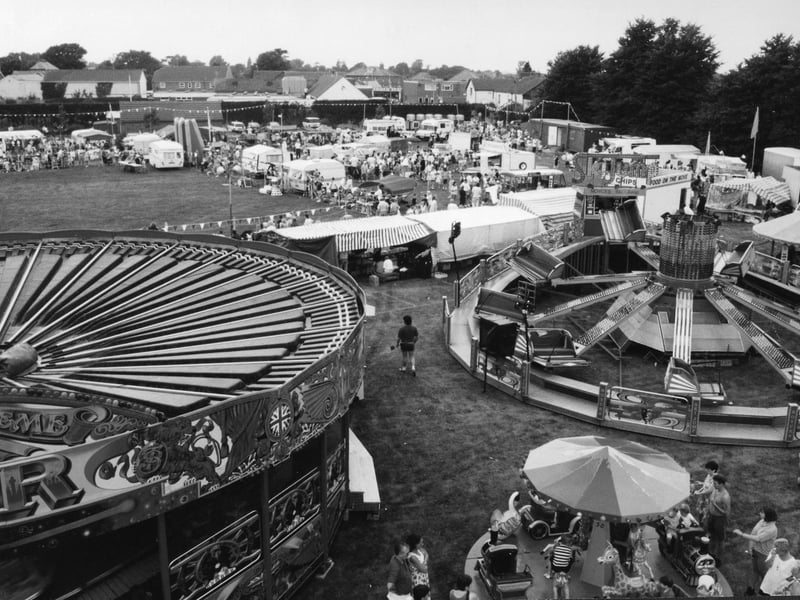 Crowds at the Hayling Carnival on the Legion Field, 1994. The News PP5576