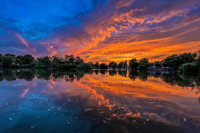 Baffins pond at sunset