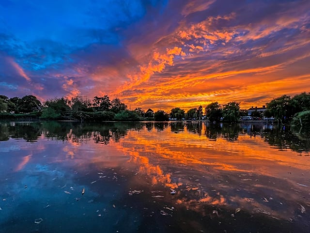 Baffins pond at sunset