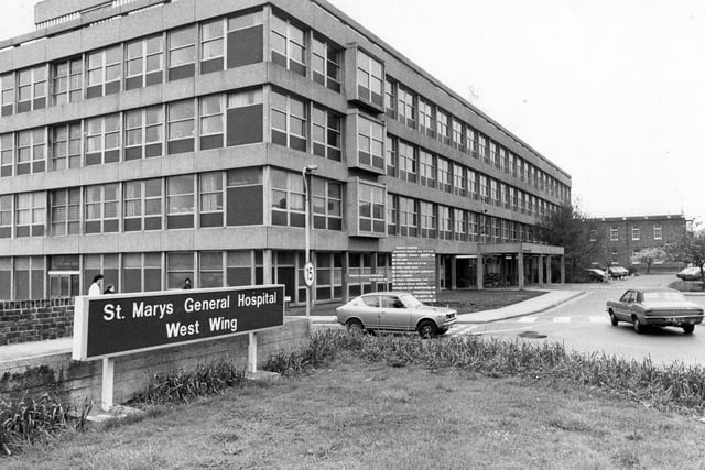 St Mary's General Hospital West Wing in 1985. The News PP1474