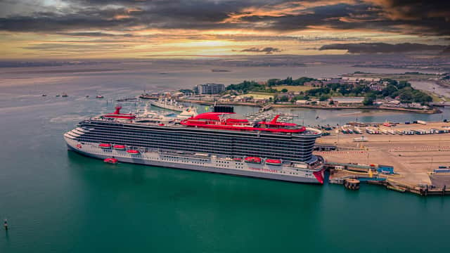 Scarlet Lady under a broody sky. Picture by Neil Campbell.
