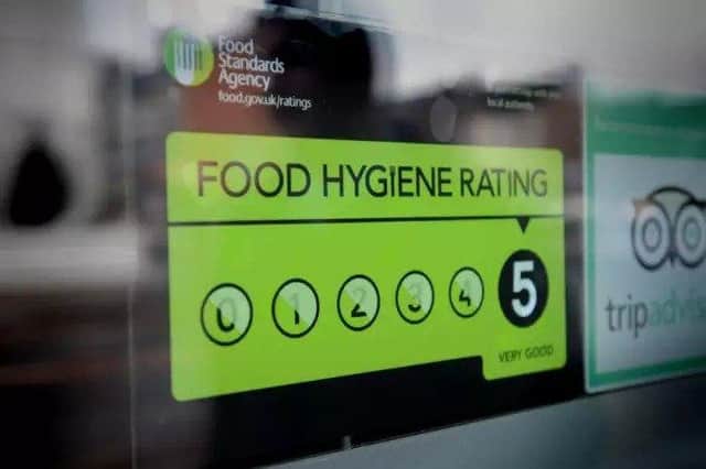 Five star food hygiene rating.