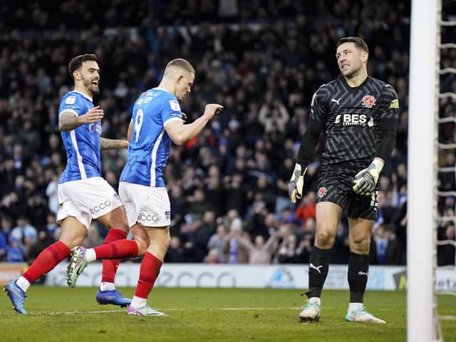 Colby Bishop celebrates opening the scoring from the penalty spot on the stroke of half-time. Picture: Jason Brown/ProSportsImages