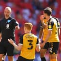 Referee Bobby Madley's controversial penalty decision condemned Newport - and Tom King - to a 1-0 Wembley defeat in the League Two play-off final. Picture: Richard Heathcote/Getty Images