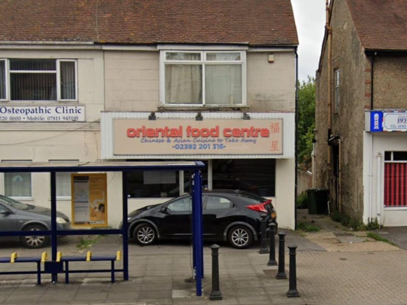 Oriental Food Centre at 15 Spur Road, Portsmouth was rated one on January 10.