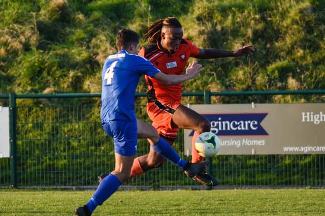 Rafael Ramos made his AFC Portchester debut in the Portland stalemate. Picture: Daniel Haswell