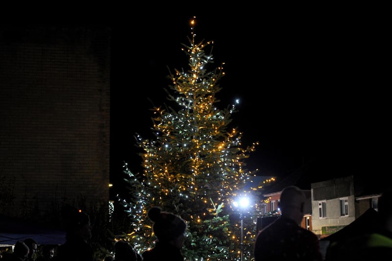 The Christmas lights were turned on in Lee-on-the-Solent on Friday, November 29, 2024. Picture: Sarah Standing (291124-9743)