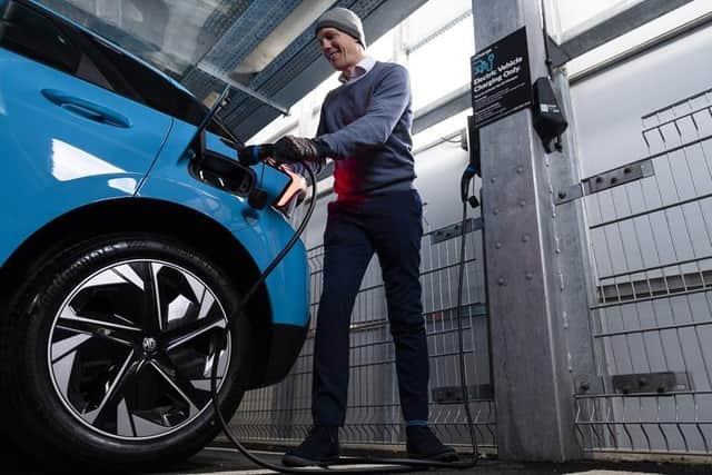 New electric vehicle charging points at at QA