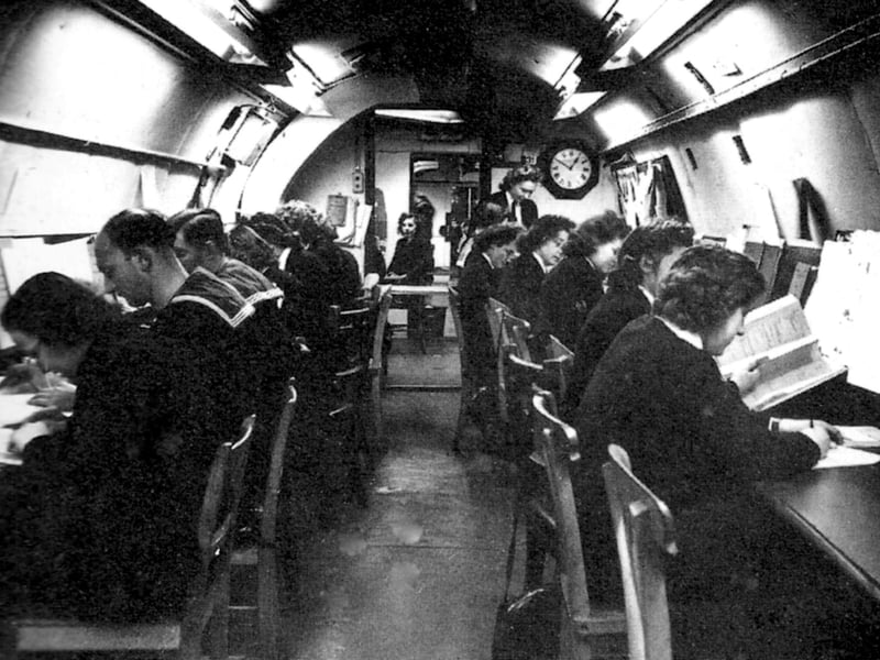 Sailors and wrens working deep down under Fort Southwick on the lead up to D-Day.