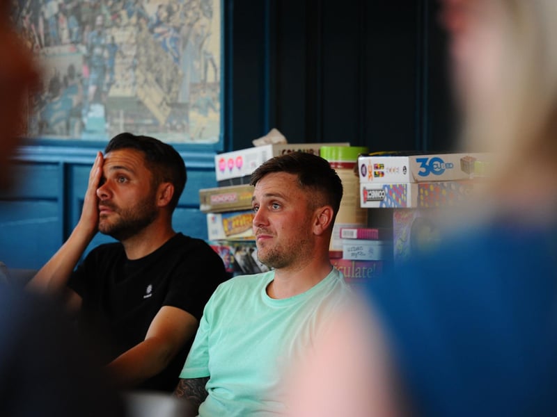 Fans at the The Shepherd's Crook Pub and Kitchen in Milton watching the game