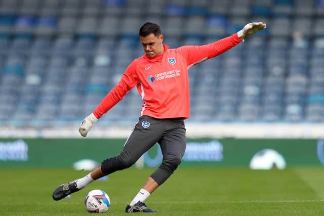 Had a stint in the second tier of US football with Las Vegas Lights, Turnbull has since found himself without a club. The 23-year-old American played only once for Pompey and conceded four goals in a 5-1 humiliation at the hands of Peterborough - where he was substituted after an hour. 
(Photo by Naomi Baker/Getty Images)