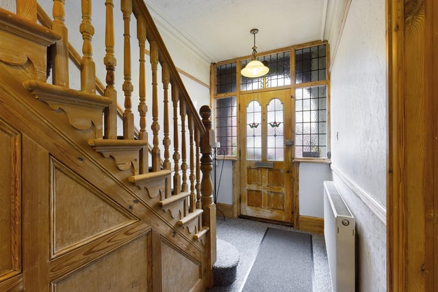 The light and airy hallway in the £340,000 home.