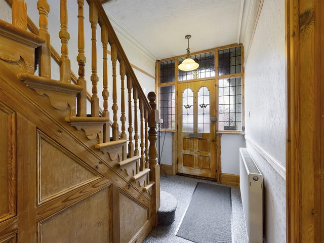 The light and airy hallway in the £340,000 home.