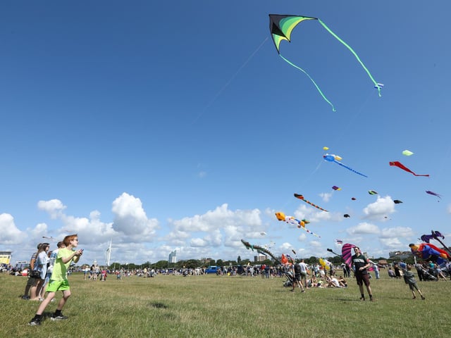 Crowds flocked to  Southsea Common as the eagerly awaited yearly event took place.Picture: Chris  Moorhouse (270724-24)