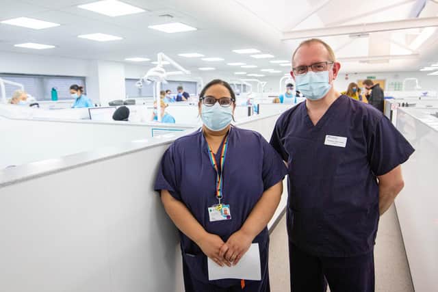 Janani Sivabalan and Professor Chris Louca at University of Portsmouth Dental Academy, William Beatty Building, Portsmouth

Picture: Habibur Rahman