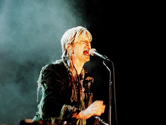 David Bowie at the Isle of Wight Festival on June 13, 2004