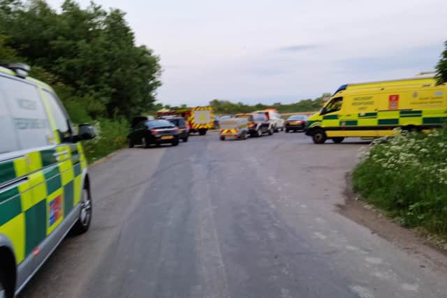 Three young boys were able to free themselves from the mud close to Broadmarsh Coastal Park off Harts Farm Way in Havant on May 22. Pic Stuart Vaizey