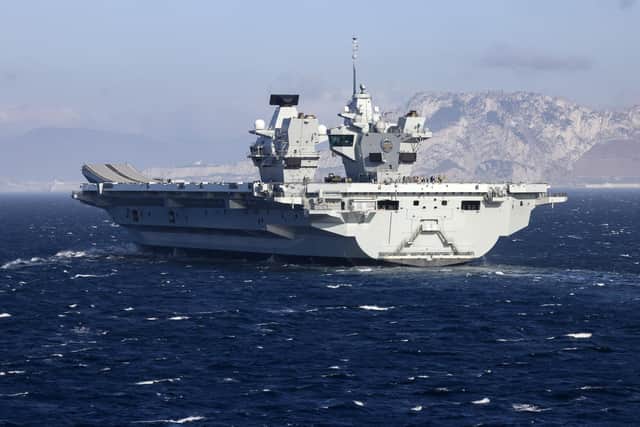 HMS Prince of Wales, pictured, has installed a new atomic clock, a quantum piece of kit that produces an incredibly accurate time signal which will allow the ship’s complex combat systems to synchronise should the more traditional GPS signal fail.