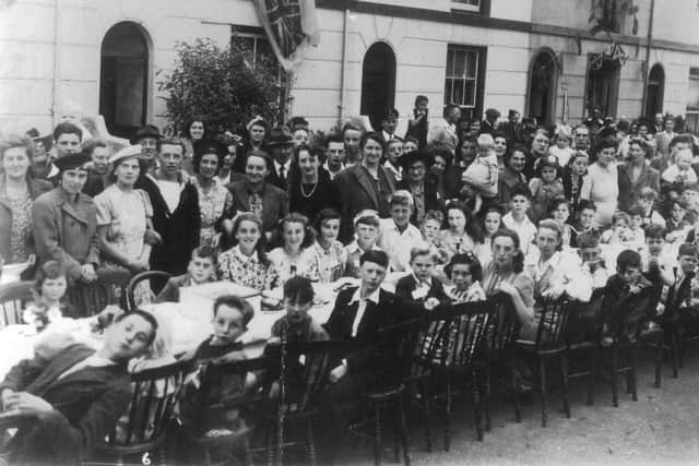 VE Day street party at Queen's Road, Gosport, 1945