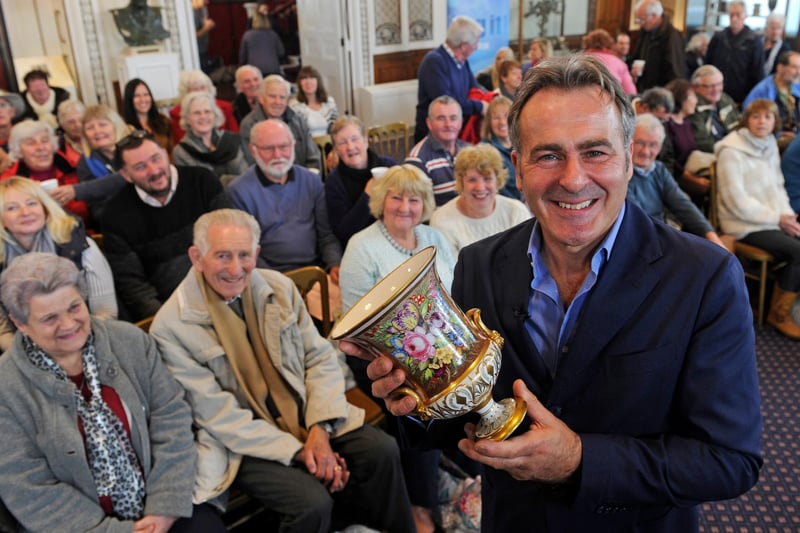 The TV programme Flog It has used the Royal Marines Museum at Eastney to film one of its episodes. The shows host, Paul Martin. 10th November 2016. Picture Ian Hargreaves (161282-4)