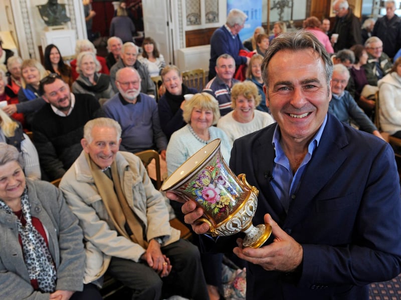 The TV programme Flog It has used the Royal Marines Museum at Eastney to film one of its episodes. The shows host, Paul Martin. 10th November 2016. Picture Ian Hargreaves (161282-4)