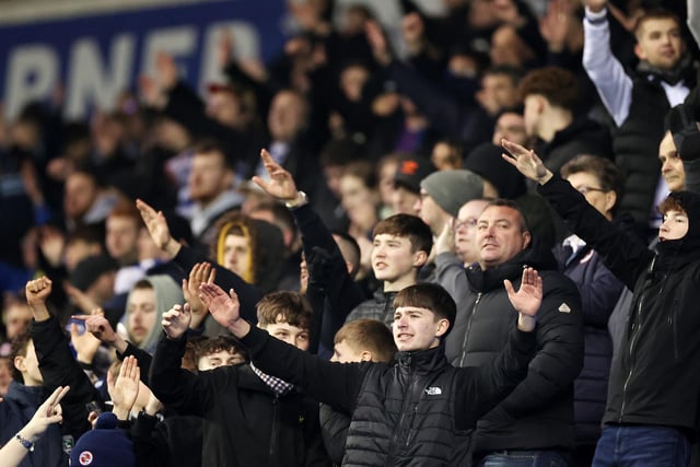 Number of Reading fans present: 2,578
