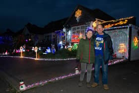 Bill and Barbara Wright outside their home in Portchester on 27 November 2020. Picture: Habibur Rahman