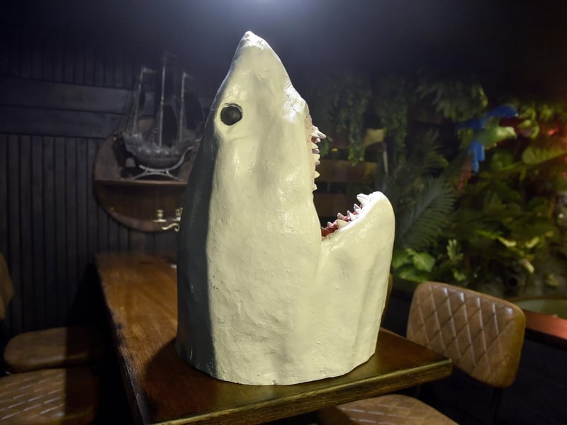 Rapscallions is coming to The Boardwalk at Port Solent in May 2024. Pictured is: Shark Attack which is the largest cocktail sharer on the South Coast.Picture: Sarah Standing (250424-1091)