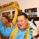 Flashback to January 2017 and Paul Doswell celebrates after Sutton had knocked three divisions higher Leeds out of the FA Cup. Photo by Bryn Lennon/Getty Images