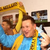 Flashback to January 2017 and Paul Doswell celebrates after Sutton had knocked three divisions higher Leeds out of the FA Cup. Photo by Bryn Lennon/Getty Images