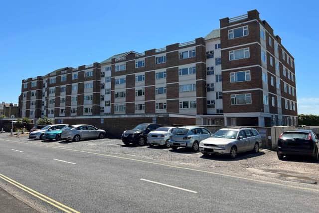 A Hayling Island flat has sold at auction for more than double the asking price.