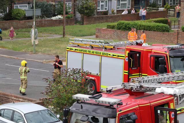 Five fire engines and two other emergency services vehicles attended an incident on Baybridge Road in Havant.

Picture: Luke Gibson