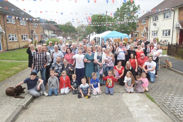 Residents in Dampier Close, Gosport, held a street party on Sunday, June 5, to celebrate The Queen's Platinum Jubilee.
Picture: Sarah Standing (050622-9538)