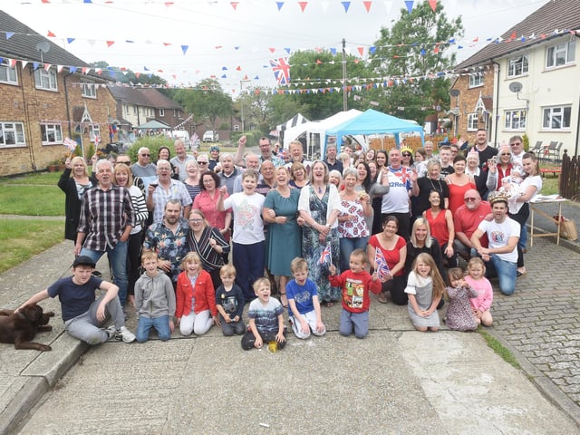 Residents in Dampier Close, Gosport, held a street party on Sunday, June 5, to celebrate The Queen's Platinum Jubilee.
Picture: Sarah Standing (050622-9538)