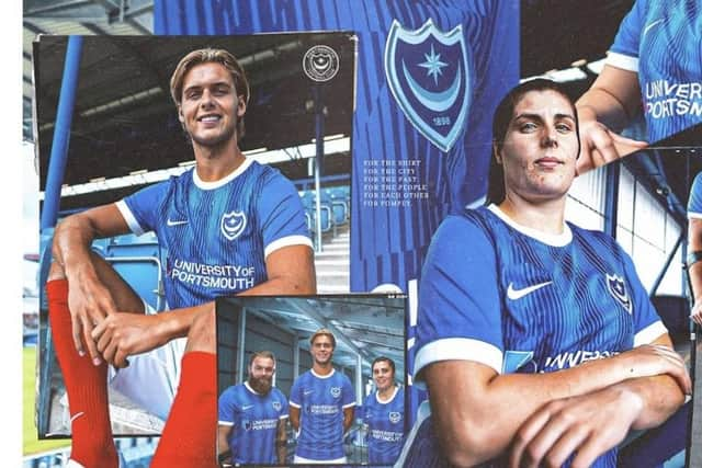 The new home kit was modelled by Ryley Towler, Dani Lane’s from the women’s squad and TJ Yates, who represents the Blues and England in amputee football.