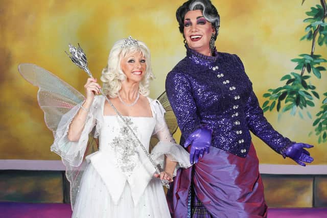 Cinderella is at Mayflower Theatre, Southampton from December 10, 2021-January 2, 2022.  Debbie McGee is the Fairy Godmother with Craig Revel Horwood as the Wicked Stepmother.