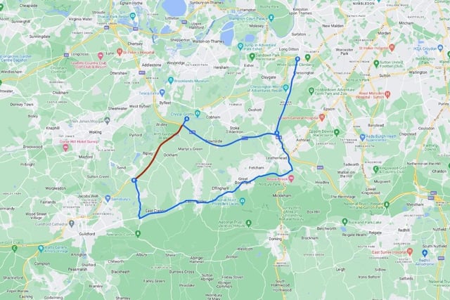 The official diversion route