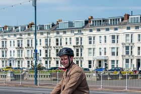 Pictured: News Reporter, Joe Buncle on his bike in Southsea on Wednesday, May 17 2023

Picture: Khalif Rehman
