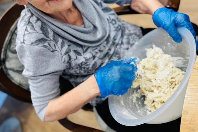 Making dough!
