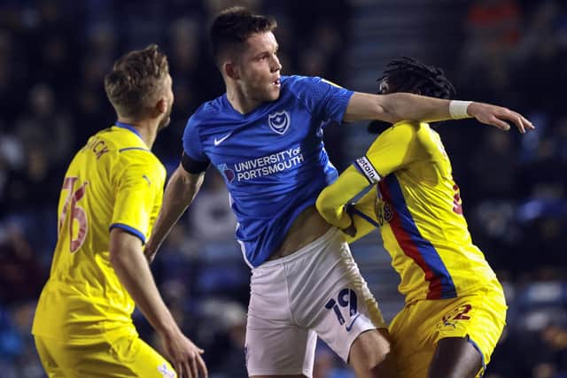 George Hirst plans  to stay at Pompey for the season. Picture: Barry Zee