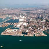 Portsmouth Dockyard. Picture: LA(PHOT) Paul A'Barrow