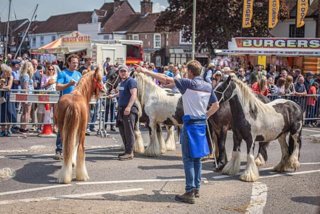 Pictured: People watching the horses at the fair. Picture: Habibur Rahman