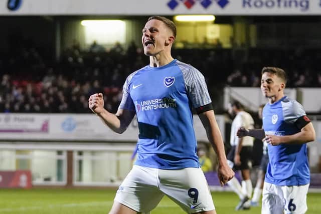 Colby Bishop praises Pompey's character to avoid FA Cup upset at Hereford.