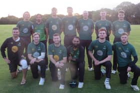 Burridge line-up after beating Bashley to set up the Southern Premier  League's first-ever 'winner takes all' final day title decider. Picture by Mike Vimpany