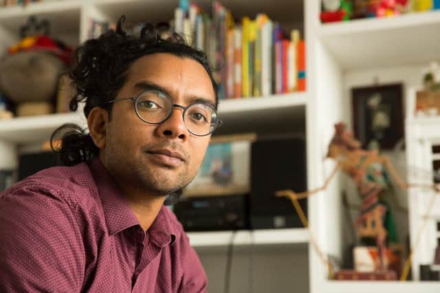 Poet and performer Arji Manuelpillai. Picture by Martin Brown