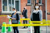 Covid testing being held for asymptomatic staff and students at University of Portsmouth in Milldam car park in September 2020. Picture: Habibur Rahman