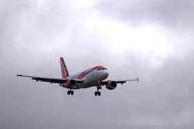 Am Easyjet passenger jet comes in to land at Gatwick Airport Picture: Ben Stansall /AFP via Getty Images)